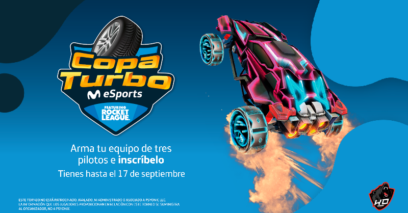 MovistarVe's tweet photo. Demuestra tus habilidades en la #CopaTurbo Movistar eSport #RocketLeague⚽🎮
Tienes hasta el 17 de septiembre para inscribir a tu equipo.

¡El campo te espera!