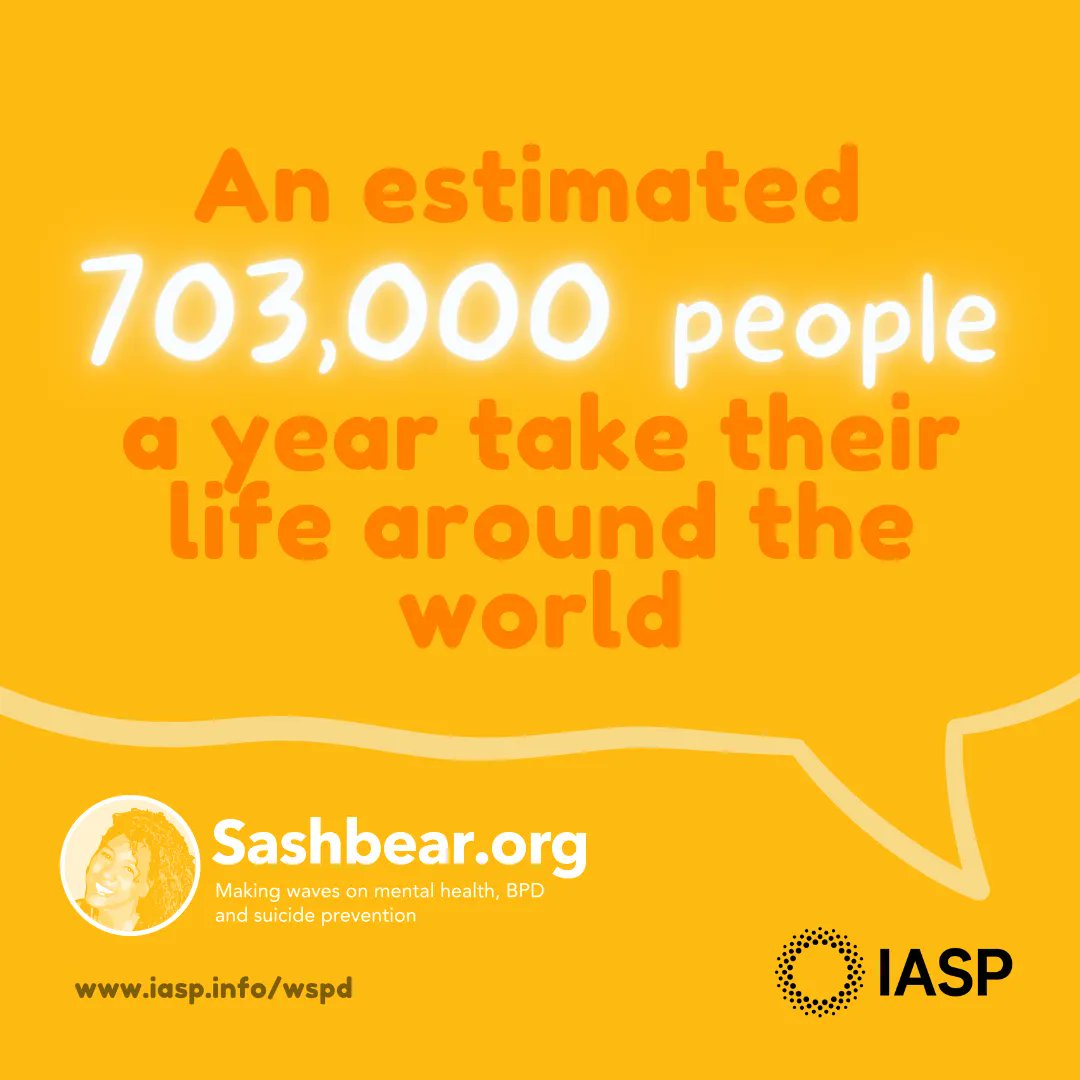 SashbearOrg's tweet photo. Today is World Suicide Prevention Day. Established in 2003 in conjunction with the World Health Organisation (WHO) aimed at reaching organizations, governments, and the general public, giving a singular message that suicide can be prevented.

 Join us in spreading the word! https://t.co/Q74Kywydv3