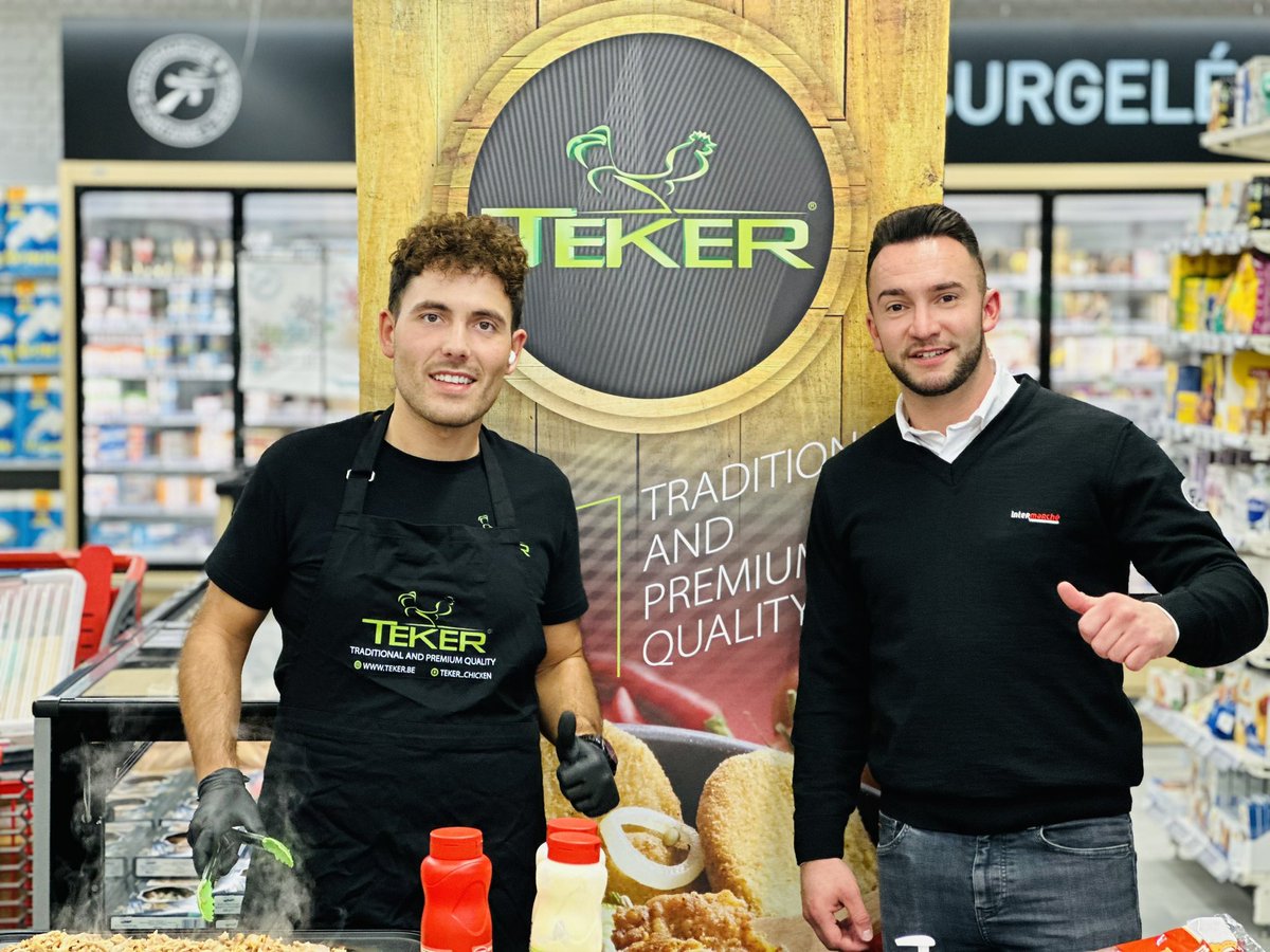 ChickenTeker's tweet photo. Maintenant disponible chez Intermarché Fontaine L'Evêque🥳

@intermarche 
Visitez le reyon surgelé pour les délicieux produits de poulet Teker Chicken. 🐓

Parfait pour combiner avec des frites et des légumes et tous les amis.🤤

#teker
#chicken
#tekerchicken
#teker_chicken
#tekershop
#retail
#intermarche 
#fontaineleveque 
#supermarket
#market
#horeca
#snack
#halal
#madeinbelgium
#belgium
#lifestyle
#community