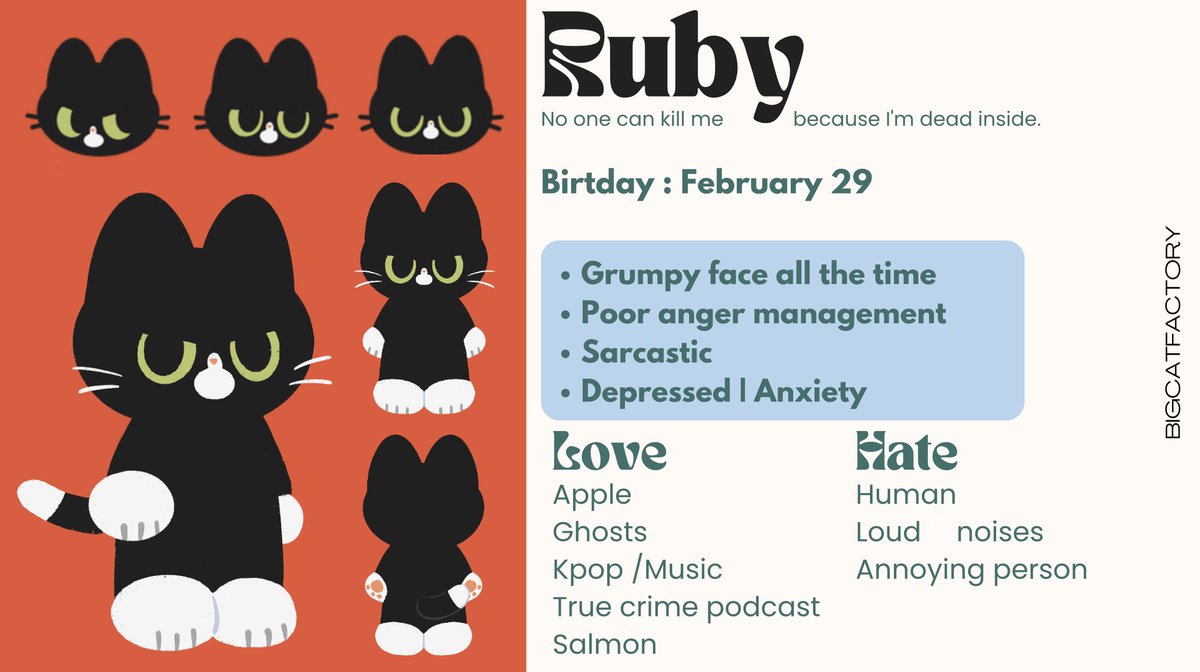 bigcatfactory's tweet photo. 🏠Bigcat Character Sheets 🏚️

อยากทำคาร์ชีทให้เด็กๆบ้าง⁽̨̡ ¨̮ ⁾̧̢ https://t.co/jQ9kT7RrCh