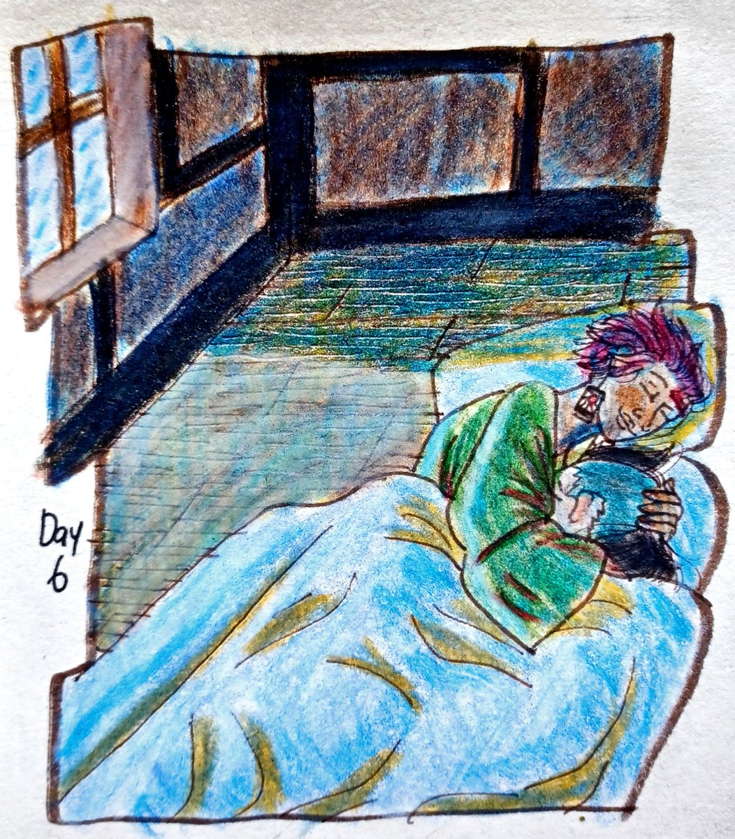 dawnofplumeria1's tweet photo. #gentanweek
Day 6-Thunderstorm/Sleep
Genya has roubles sleeping through a nighttime thunderstorm, so Tanjiro lets him share his futon together😊 https://t.co/wjQMz2uJHr