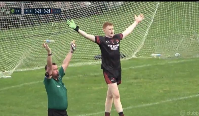 The ⁦<a href="/FossaGaa/">Fossa GAA club</a>⁩ hero - keeper Shane O’Sullivan with 3 penalty saves