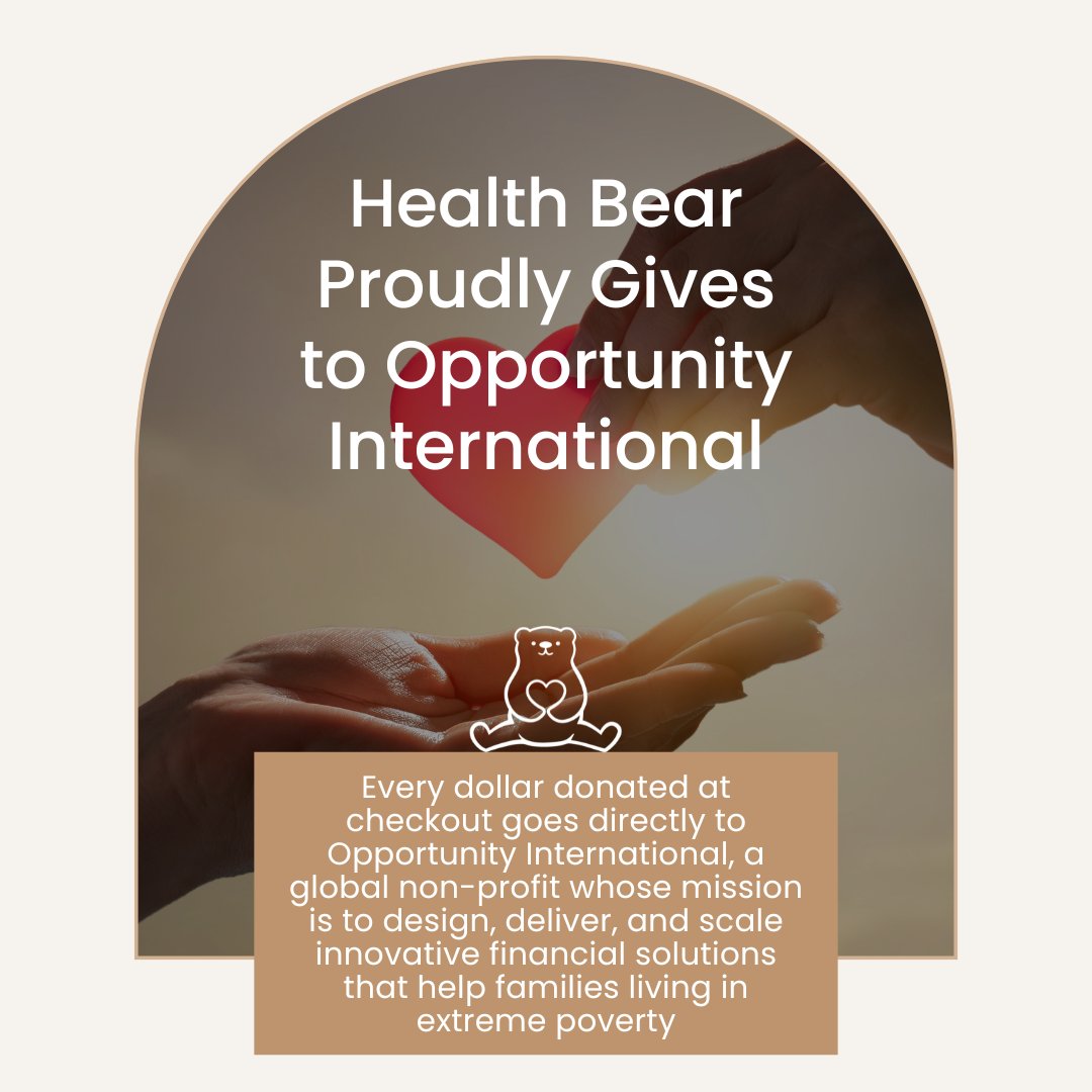 HealthbearC's tweet photo. Every dollar donated goes directly to Opportunity International! Visit our website to purchase delicious oatmeal and donate today!

#healthbear #superfoods #gf #healthy #Vegan #Plantbased #Flexitarian #FunFitFood #readyinoneminute #healthyliving #ecofriendly #womanownedbusiness https://t.co/RWZoOwHGik