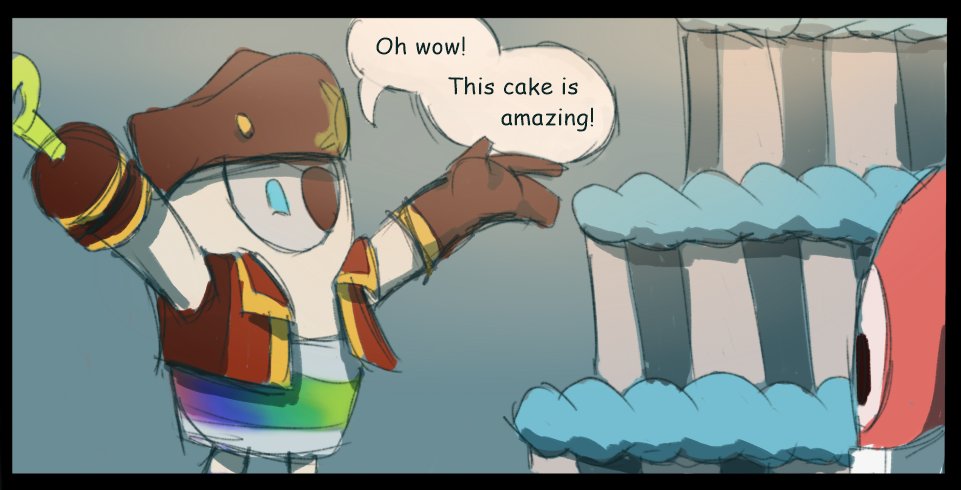 CanPirateJr's tweet photo. Actual Bday Comic! Happy Birthday to Can Pirate! #fallguys #fallguysart #itsnotwednesdaymybeans https://t.co/H1R6aCYHgb