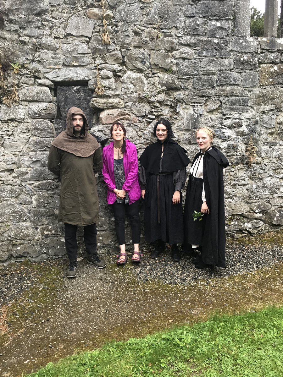 So, this Portumna abbey and many others, helped inspire #TheGraces and I visited again today. And look what AMAZING people I found there! From USA and they dress like this all the time (inner me is dressed like that also) So of course I had to get in and spoil the shot!