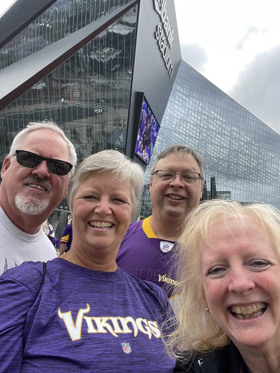 Our first #Vikings game at US Bank Stadium. #SKOL