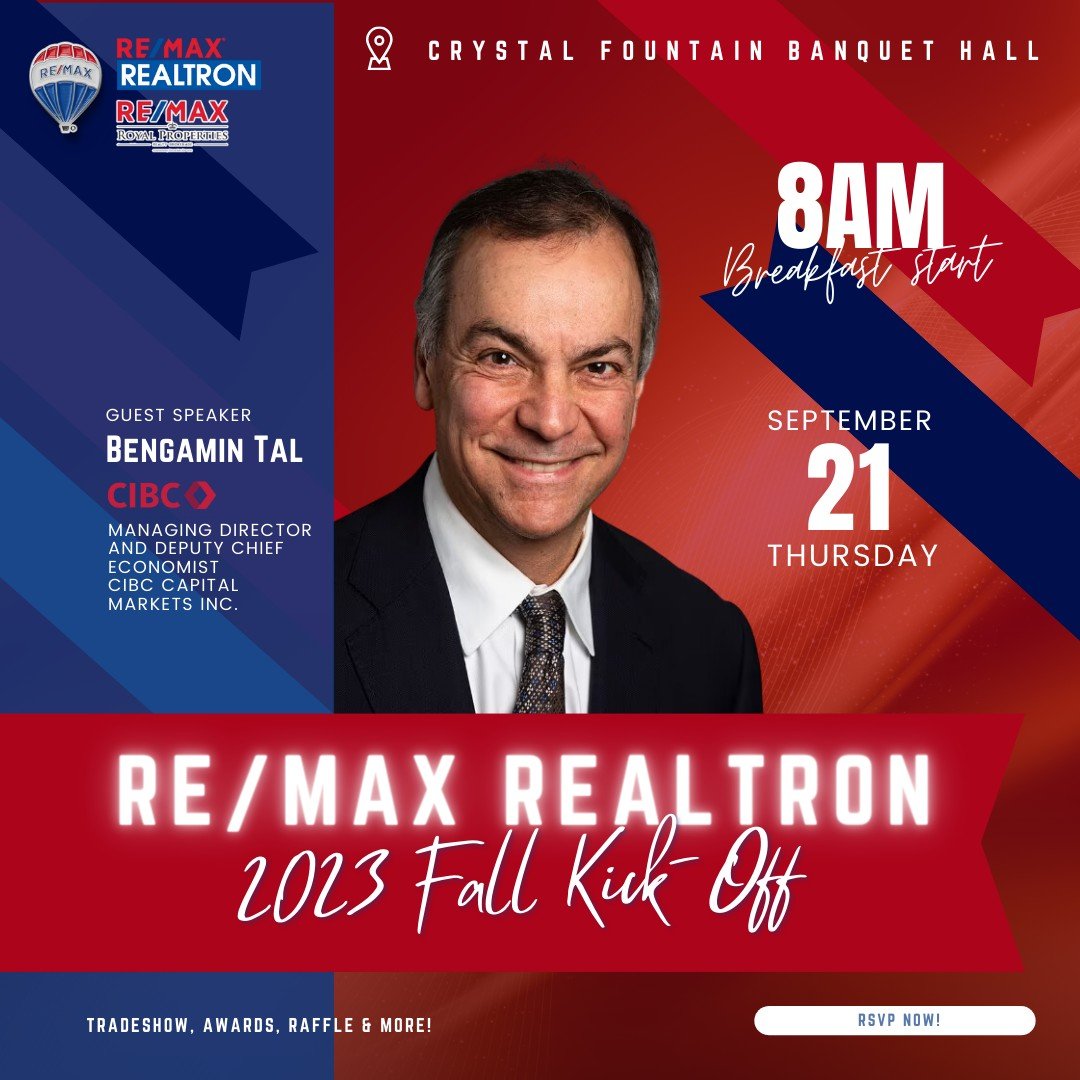 ReMaxRealtron's tweet image. RSVP TODAY! The @ReMaxRealtron  #FallKickoff is nearly here! Get ready to be educated, entertained and INSPIRED! Happening on Thursday, September 21st #CrystalFountainBanquetHall
Be there!