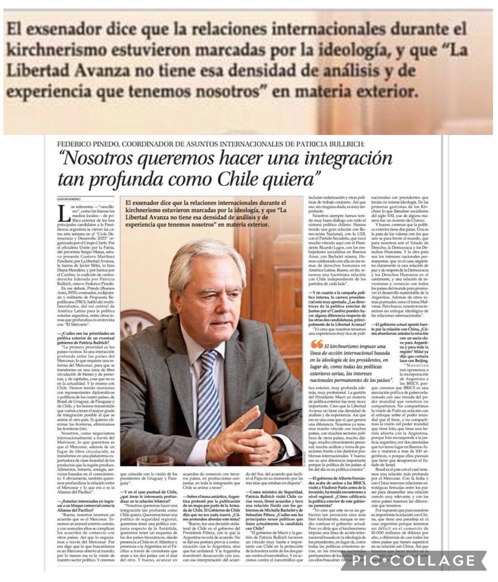 agostinelli_ale's tweet photo. El kirchnerismo es solo ideología. 
La libertad avanza no tiene densidad de análisis.  
Solo @PatoBullrich @PinedoFederico saben COMO lograr integración al mundo. https://t.co/IvLrWABddM
