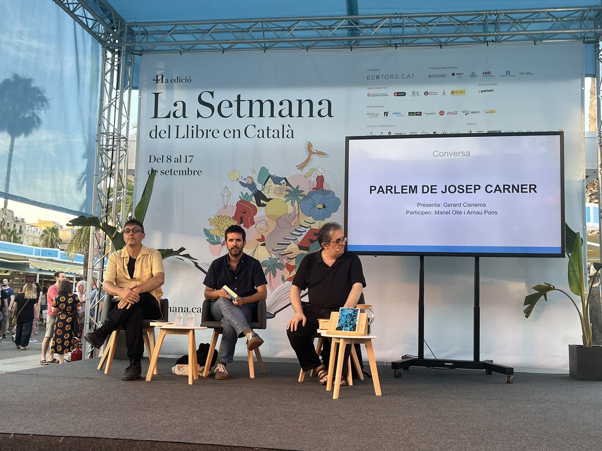 marionafb4's tweet photo. Cloc la jornada a @LaSetmana escoltant dos experts parlant del príncep dels poetes, i d’on neix la idea del «Projecte Carner» editat per @EdBarcino i @RevistaLectora. #projectecarner https://t.co/El8NdCusjX