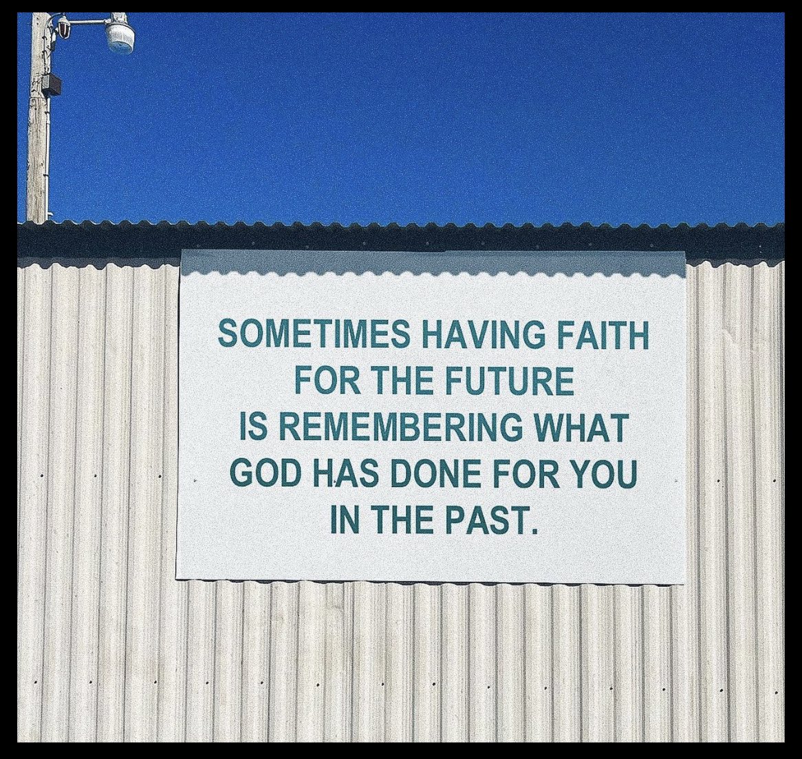 capt033's tweet photo. Sometimes having faith for the future is remembering what God has done for you in the past. #trustHim #thankHim #stayblessed #GodsGrace https://t.co/GV8EL3hB3A
