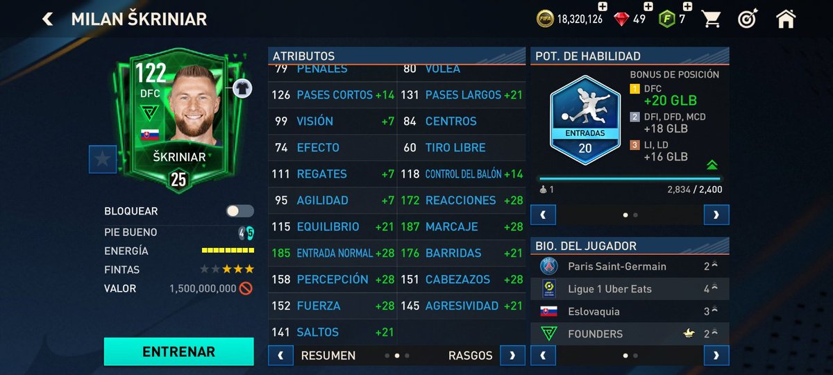 Škriniar ✍️
Resistencia aceptable 
Buena marca 
Marca bien centros y córners
Al 1vs1 gana
Retroceso bueno
Córner a favor (2 goles) no aparece mucho 
Grl y sirve para la siguiente temporada
<a href="/tutiofifa/">Tío Fifah 🇨🇴 🇵🇸 حرة</a>
<a href="/Debas88cgYT/">Debas 16💛🦅</a> <a href="/ShisuiUchihaH2H/">#STOPHACKERSFCMOBILE</a>