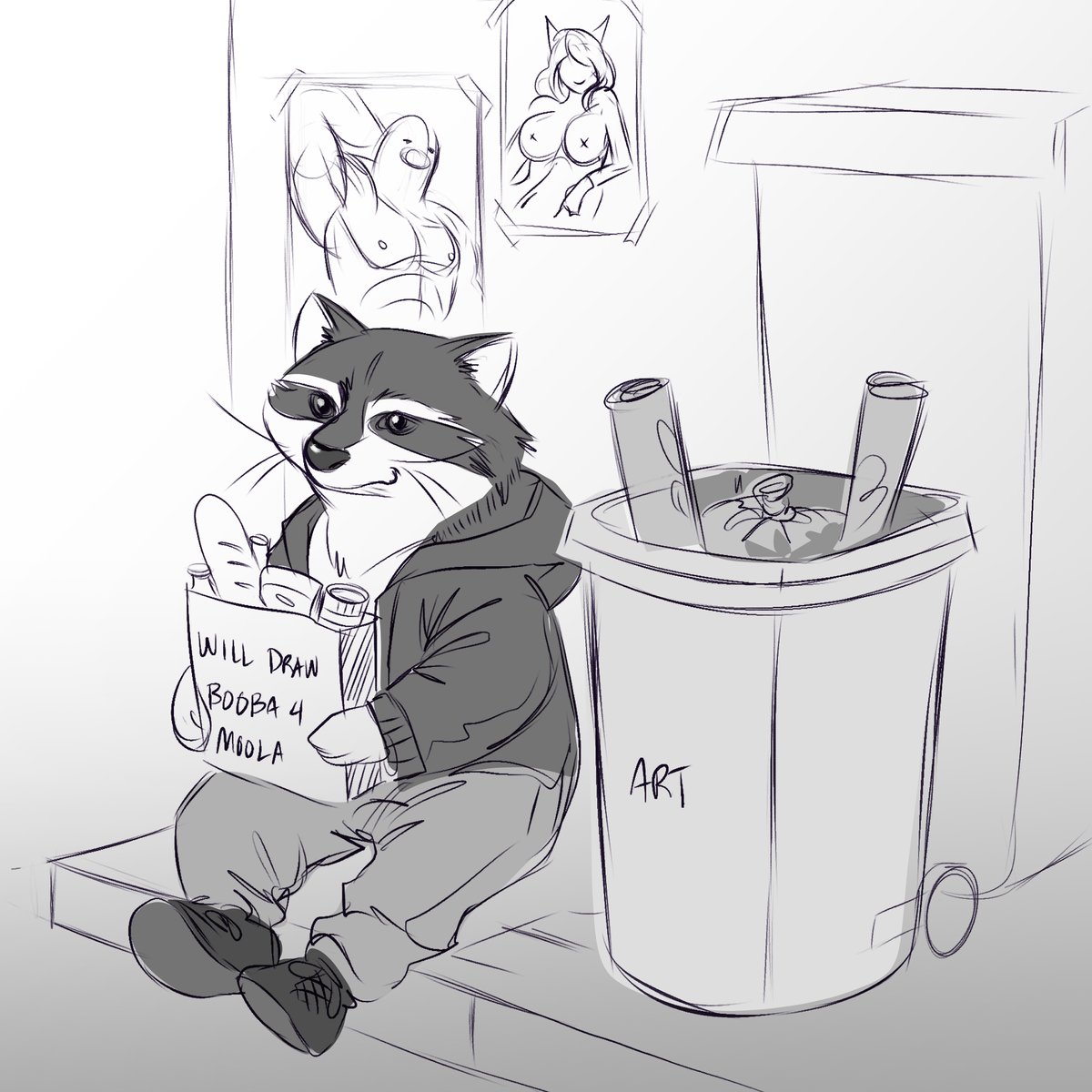 Sketched out a self portrait. Should I render it?🤡

#artistforhire #commissionsopen