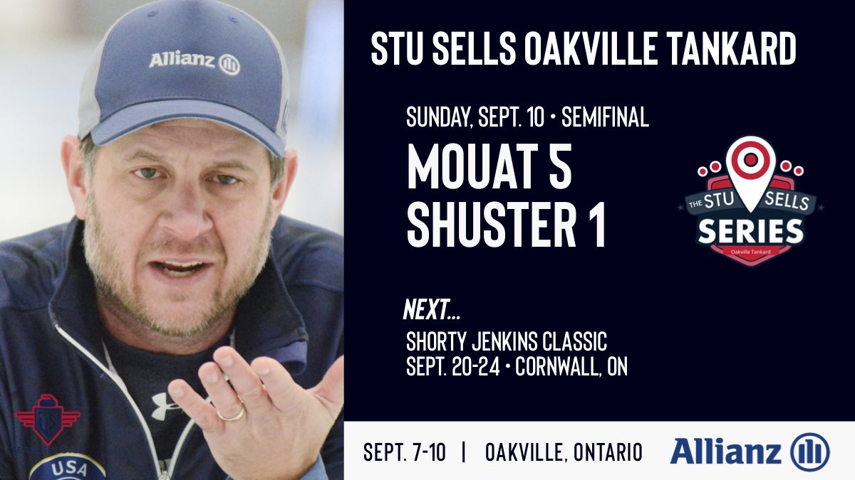 Team Shuster (@teamshuster) on Twitter photo What a first week of the season for us, going 5-1 and advancing to the semifinals of the Stu Sells Oakville Tankard!
Long season but a great way to get started.
Thanks to Stu and his team along with <a href="/OakvilleCurling/">Oakville Curling Club</a> for a great event!!
#StuSells | #TeamShuster | #AllianzLife What a first week of the season for us, going 5-1 and advancing to the semifinals of the Stu Sells Oakville Tankard!
Long season but a great way to get started.
Thanks to Stu and his team along with <a href="/OakvilleCurling/">Oakville Curling Club</a> for a great event!!
#StuSells | #TeamShuster | #AllianzLife
