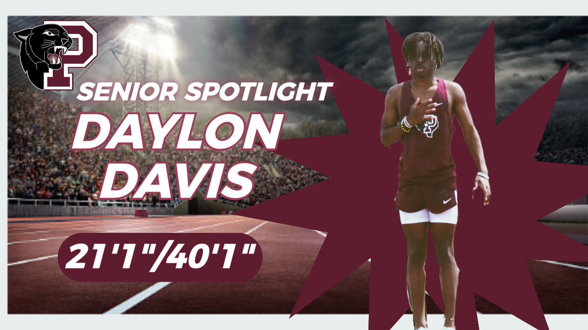 Senior Spotlight: 2023 JV Long Jump Champion.  Looking to better his marks for senior season.  #BeIntentional with everything this year, and we will see where it takes you.  #ClimbTheHill #PantherTrackandField