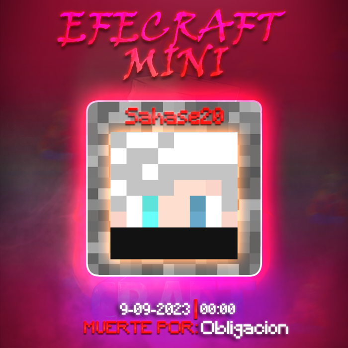 eFeCraft_SMP's tweet photo. ☠️🔥☠️🔥#57☠️🔥☠️🔥
Sahase20 Ahora es una eFe https://t.co/ENvyok5PGR