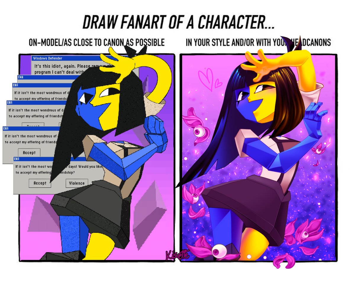 Kisuette_'s tweet photo. Fun little art challenge #ena #EnaJoelg https://t.co/E7xGencPQh