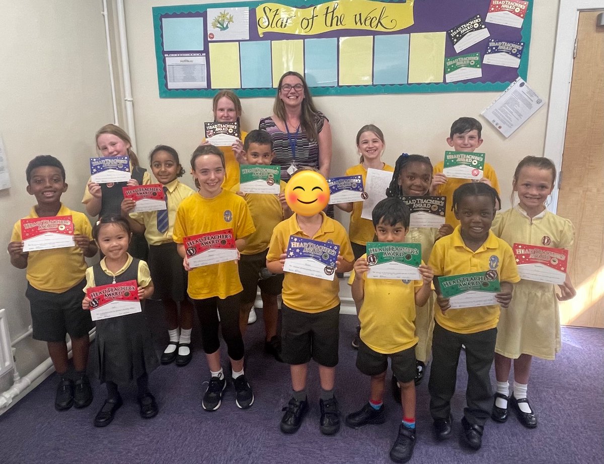 The first ‘stars of the week’ for this academic year. It has been so tough for the teachers to choose one child from each class!
 Massive congratulations ⭐️ 🌟 💫 #HeadteacherAward #StarOfTheWeek
