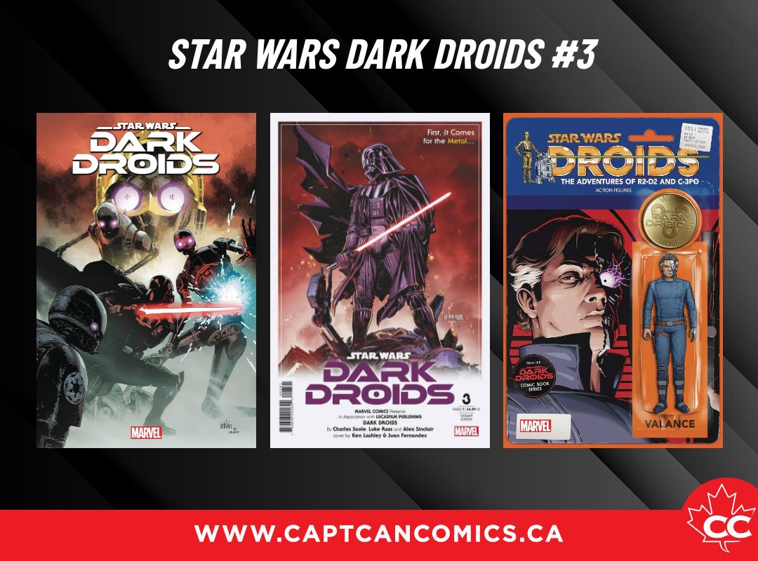 For the evil intelligence taking over droids across the galaxy, there is no greater prize than THE FORCE. And who better to steal it from than a being who is more machine than man... ...DARTH VADER! Dark Droids heads to Mustafar for a battle you didn't see coming. Reserve Dark Dr