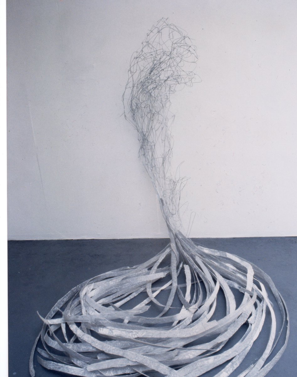 DeborahDuffin's tweet image. Some pieces of past work - made with 1) wire &amp;amp; paper; 2) black annealed wire; 3) wire &amp;amp; fabric; 4) wire &amp;amp; wire mesh. All made in the 80&apos;s &amp;amp; 90&apos;s. #ArtTechChat