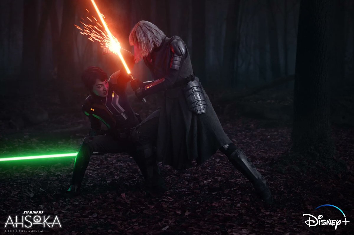 SWReactionsPod's tweet photo. Check out these awesome stills from the fourth episode of Ahsoka! #StarWars #Ahsoka #StarWarsRebels #FallenJedi #ShinHati #AhsokaTano #SabineWren #BaylonSkoll #AnakinSkywalker https://t.co/xL4Tvigm5S