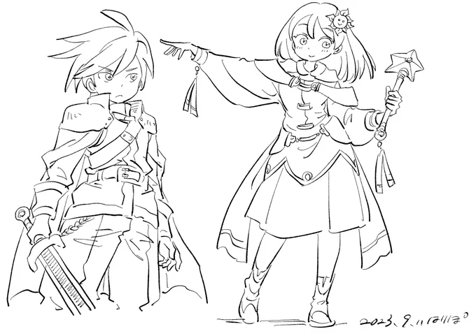 今日は人物スケッチや練習ではなく、手癖で描きました。こんな絵柄です(あらためて)😊
#絵描きさんと繫がりたい 
#絵柄が好みっていう人にフォローされたい 
#オリジナルキャラクター 