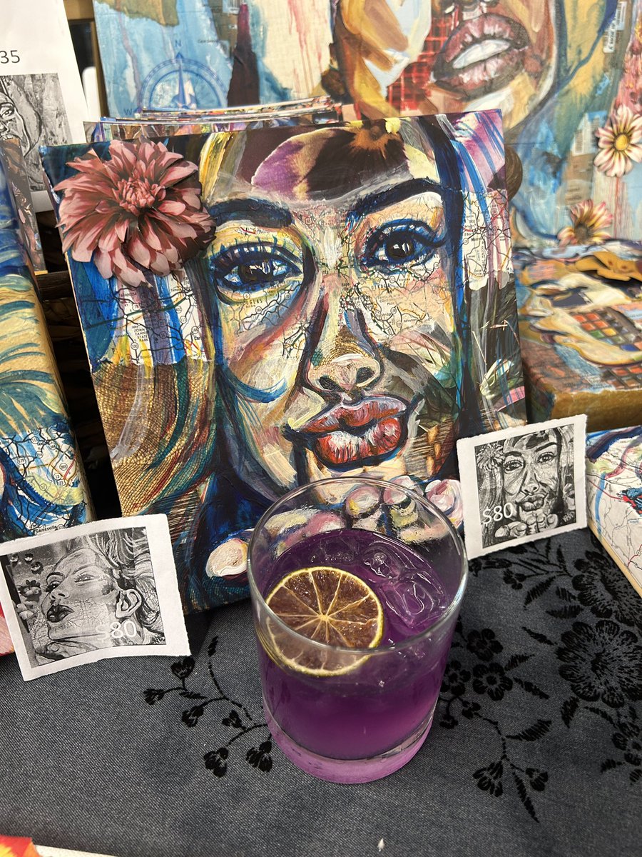 ArtofLynn's tweet photo. Come get a drink to match my paintings @distilleryofmodernart @s.p.s.productions art show to benefit Lost and Found Youth! https://t.co/PAEfwgjPoD