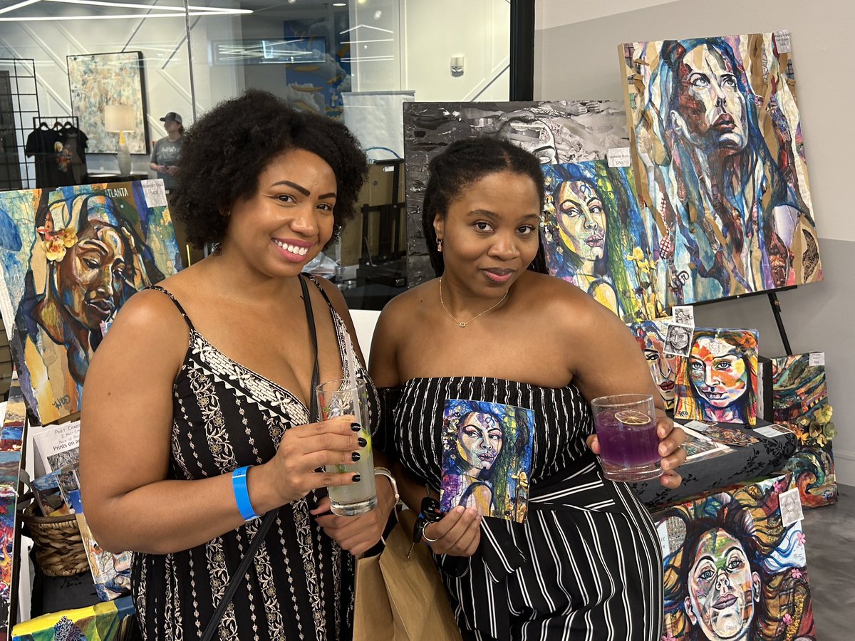 ArtofLynn's tweet photo. Come get a drink to match my paintings @distilleryofmodernart @s.p.s.productions art show to benefit Lost and Found Youth! https://t.co/PAEfwgjPoD