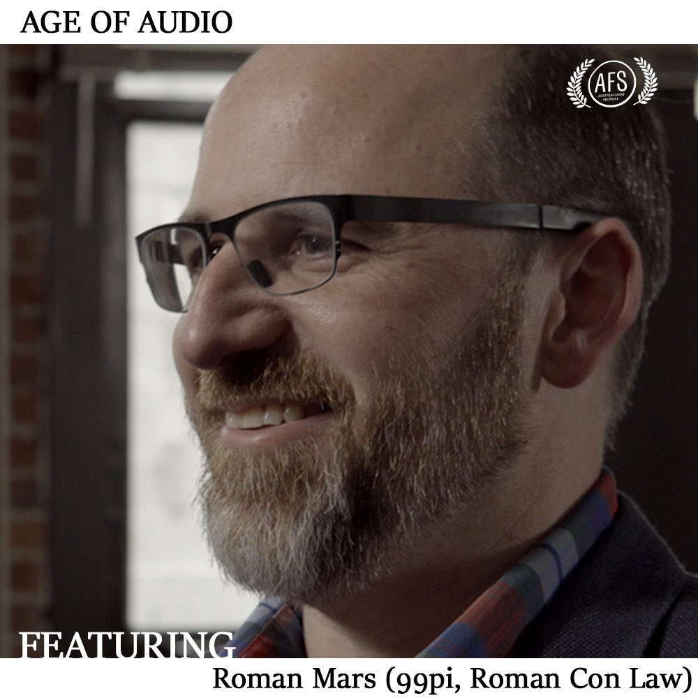 FEATURED: @theromanmars the creator of @99percentinvisible and the founder of <a href="/radiotopia/">Radiotopia</a> is one of the most talented, kind and thoughtful podcast creators in the industry. He was the very first person that agreed to be part of our doc. #podcasting #ageofaudio #indiedoc