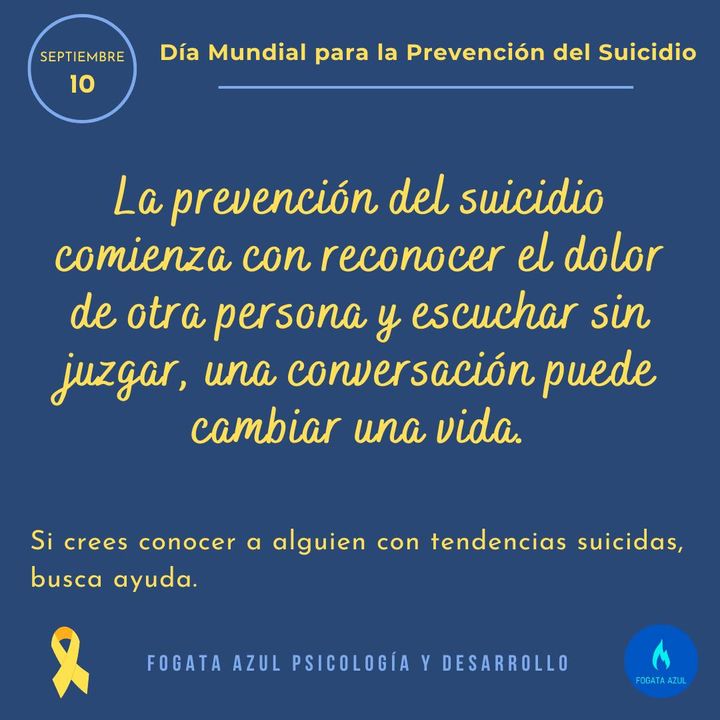 Fogata_Azul's tweet photo. 💛 Nunca dudes en pedir ayuda, para ti o para alguien más 💙

#10Septiembre #SeptiembreAmarillo #MesDeLaPrevencionDelSucidio #PideAyuda #DiaMundialParaLaPrevencionDelSuicido #SaludMental #psicologia #MentalHealth #PsicologiaOnline https://t.co/YL2PHFVexR