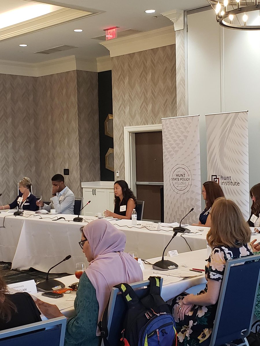 Hunt_Institute's tweet photo. Our first session features @michellelairnc with @NCCommColleges and Veronica Tapia with @UNCWilmington @AdvisingCorps and is moderated by @JohnDDenning. This session focuses on partnerships to support the High School to Postsecondary Transition. #HSPFellows
#HSPF https://t.co/BmNducudgA