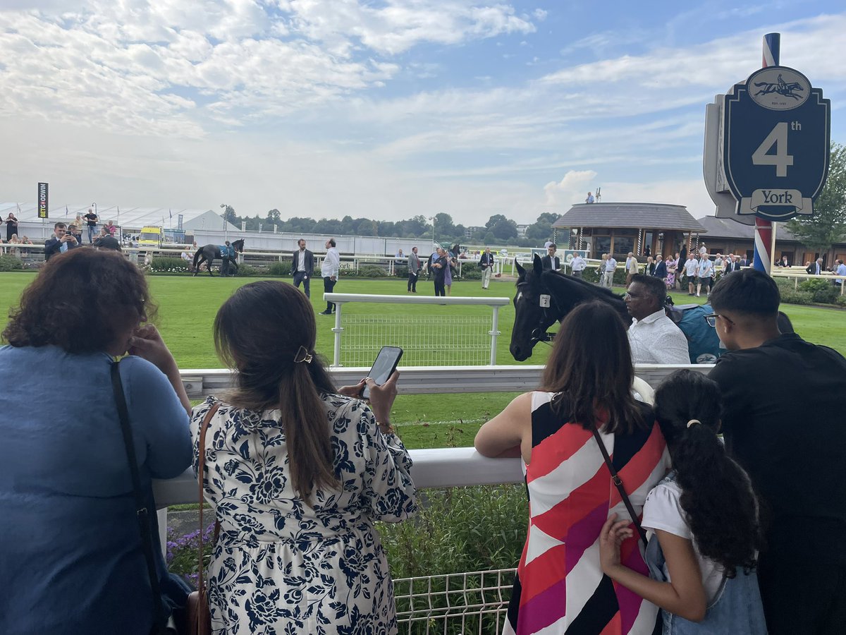 Thank you <a href="/yorkracecourse/">York Racecourse</a> for allowing some families from across Yorkshire to come racing for the first time. I enjoyed teaching them about the horses and the racecourse. They all had a blast #horseracing #NationalRacehorseWeek