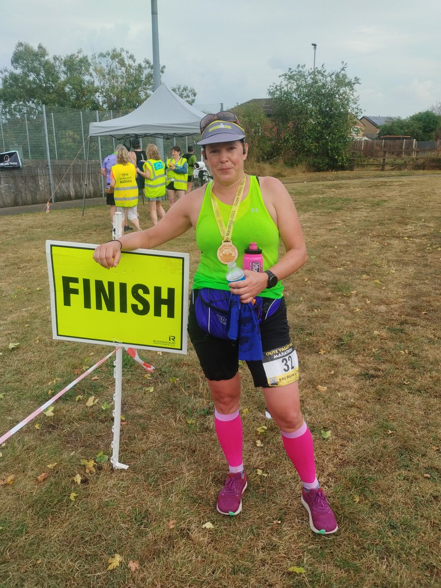 Marathon #41 done. Very hot and humid with the last 7k getting drenched in a torrential downpour. So many volunteers from <a href="/BRJRunandTri/">BRJ Run and Tri</a> supporting the Ouse Valley Way marathon in 30+ degrees and that rain. Thank you.