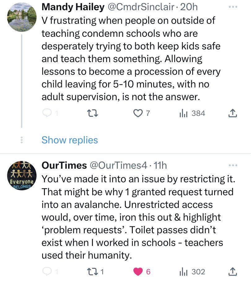 GardenPitch's tweet photo. @CmdrSinclair @OurTimes4 Um, they really didn’t. Need to take the emotion out of these issues as they do really affect attendance. We should be talking/listening not muting. https://t.co/Sp3CuDsNVm