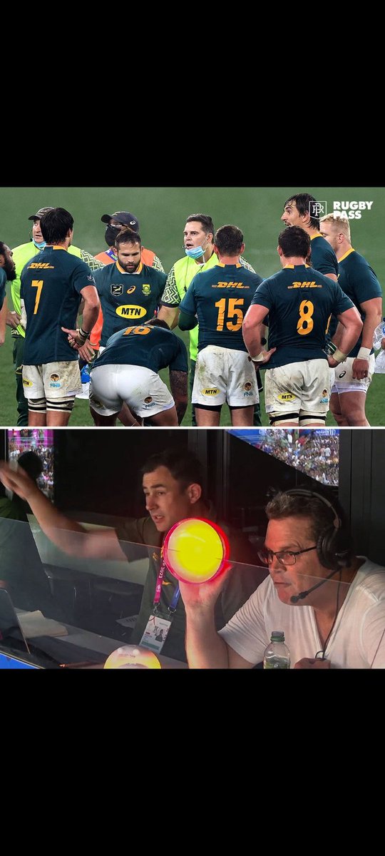 Rassie is definitely reminding them that we have no lights at home (Loadshedding) so we need some light (Positivity)😭😂  #RSAvSCO #LiveLikeRugby #Springboks