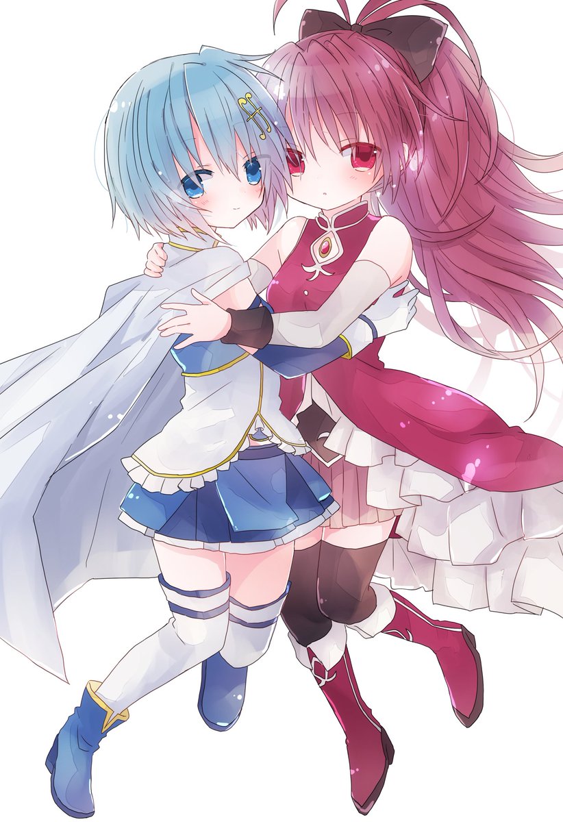 美樹さやか ,佐倉杏子 「前に描いた絵で描いた気になるやつ  さやかちゃん……たのしみ……」|く さ📛は なのイラスト