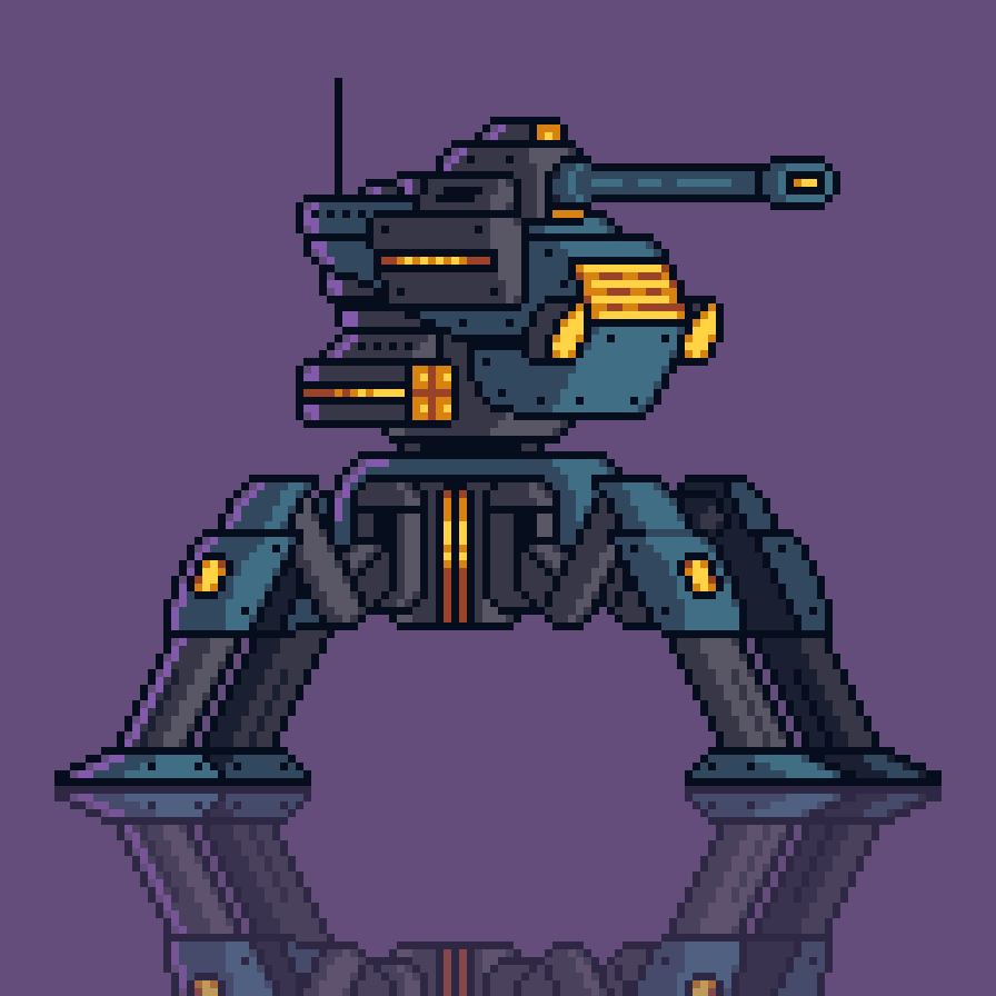 SangrealPixel's tweet image. Four-legged robot.
#pixelart #4legs #pixel_dailies #pixelartist #aseprite
@Pixel_Dailies