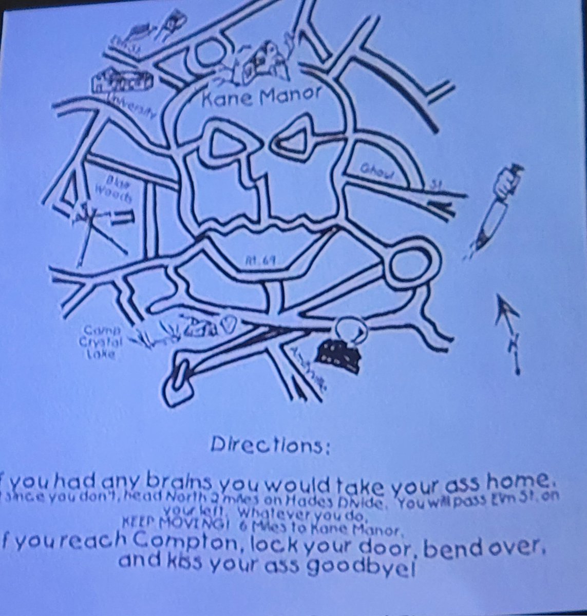 Criz1313's tweet photo. When someone gives you written directions. Saying cell service is bad there.... https://t.co/HpXD2Tp224