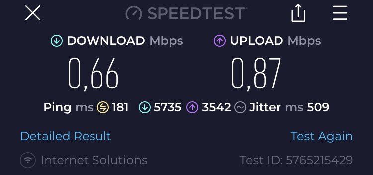 Outstanding Sunday LTE speeds ⁦<a href="/MTNza/">MTN South Africa</a>⁩ ⁦<a href="/MTNzaService/">MTN SA Service</a>⁩ ⁦<a href="/MWEBTweets/">Mweb.</a>⁩