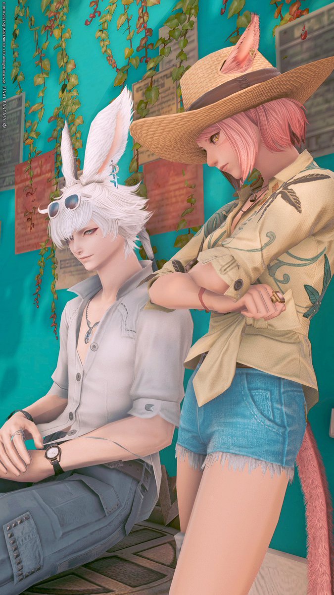 MeloccXIV's tweet photo. おはようございます🌞
📷┊︎#Studio_lib┊︎🏖┊︎
夏納めな撮影会その2️⃣✨
#おはミコ #FF14 #XIV_PICTCLIP
#本日のミコッテ https://t.co/07CS2cZojZ