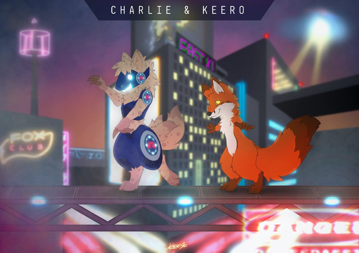 Finished just in time! This artwork will adorn the door of the suite that the dear <a href="/Charlie17637248/">Charlie</a> is so kind to share with me. Thank you soo much~!! 🧡🦊

Which of you lovely fluffs am I going to meet at this year's EAST? 😊🧡