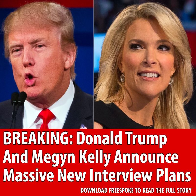 atensnut's tweet photo. BREAKING: Donald Trump And Megyn Kelly Make Big Announcement. Read The Full Story Here: https://t.co/XPDRgk9ZyC https://t.co/x06OYQnOrd