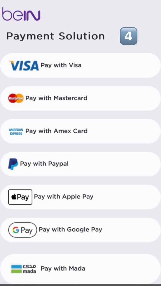 __osama19's tweet photo. طريقة الاشتراك في bein بنفسك ✅

 1️⃣ تتواصل عبر الواتس مع رقمهم 
[ 0097440090000 ] وتتبع الخطوات في الصورة

 2️⃣ شغل vbn وادخل على الرابط اللي يرسلونه لك ثم تختار ( بريميوم ) 

3️⃣ بعدين تحدد مدة اشتراكك سنة ، 6 أشهر وهكذا

4️⃣ تسدد بالطريقة المناسبة لك ( مدى ، ابل باي ) متوفرة https://t.co/GArNx9flTC