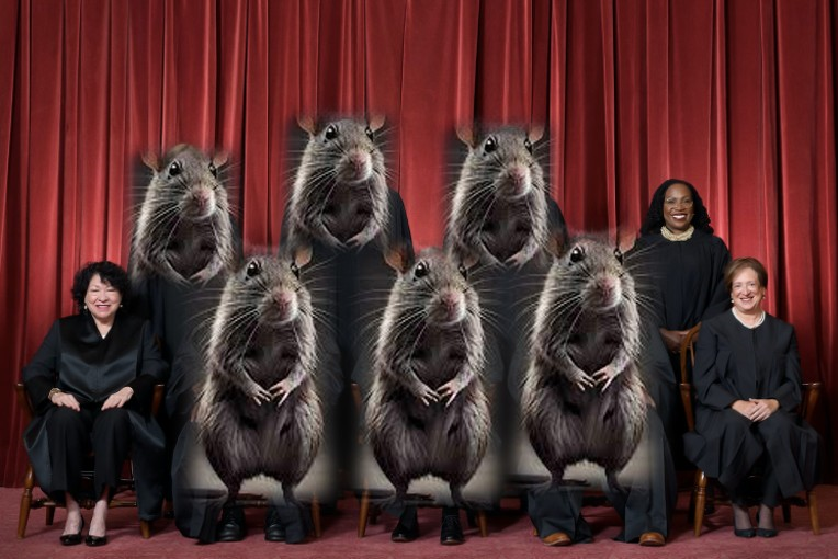 1shermoore's tweet photo. The highest court in the land.
Supposed to uphold the law and justice
But instead, they serve the interests
Of the powerful and the rich

They twist and bend the constitution
To suit their own agenda and ideology
They ignore the will of the people
And the values of democracy

They are appointed for life
With no accountability or oversight
They are influenced by money and politics
And often act in spite

They are a threat to the nation
And the rights of the citizens
They are a corrupt supreme court
And they need to be reformed

#SCOTUSIsCorrupt #Ethics #VoteBlue #PackIt