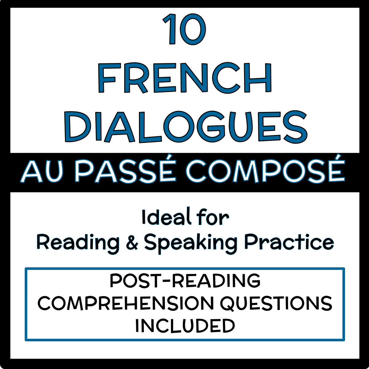 FrenchTeacherCA's tweet image. (2/3) Used the same @codebreakeredu prompt to survey my gr. 8 #FSL class about their activities during the past weekend to practice the #passécomposé before reading these dialogues:
teacherspayteachers.com/Product/10-Fre…

#frenchresources #edtech #ai