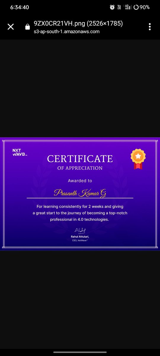 GmptPrasha57590's tweet image. Completed this week successfully 🥳🥳, from NXT wave team #nxtwave #fullstackdevoper #nxtwaveteam #rahulatluri