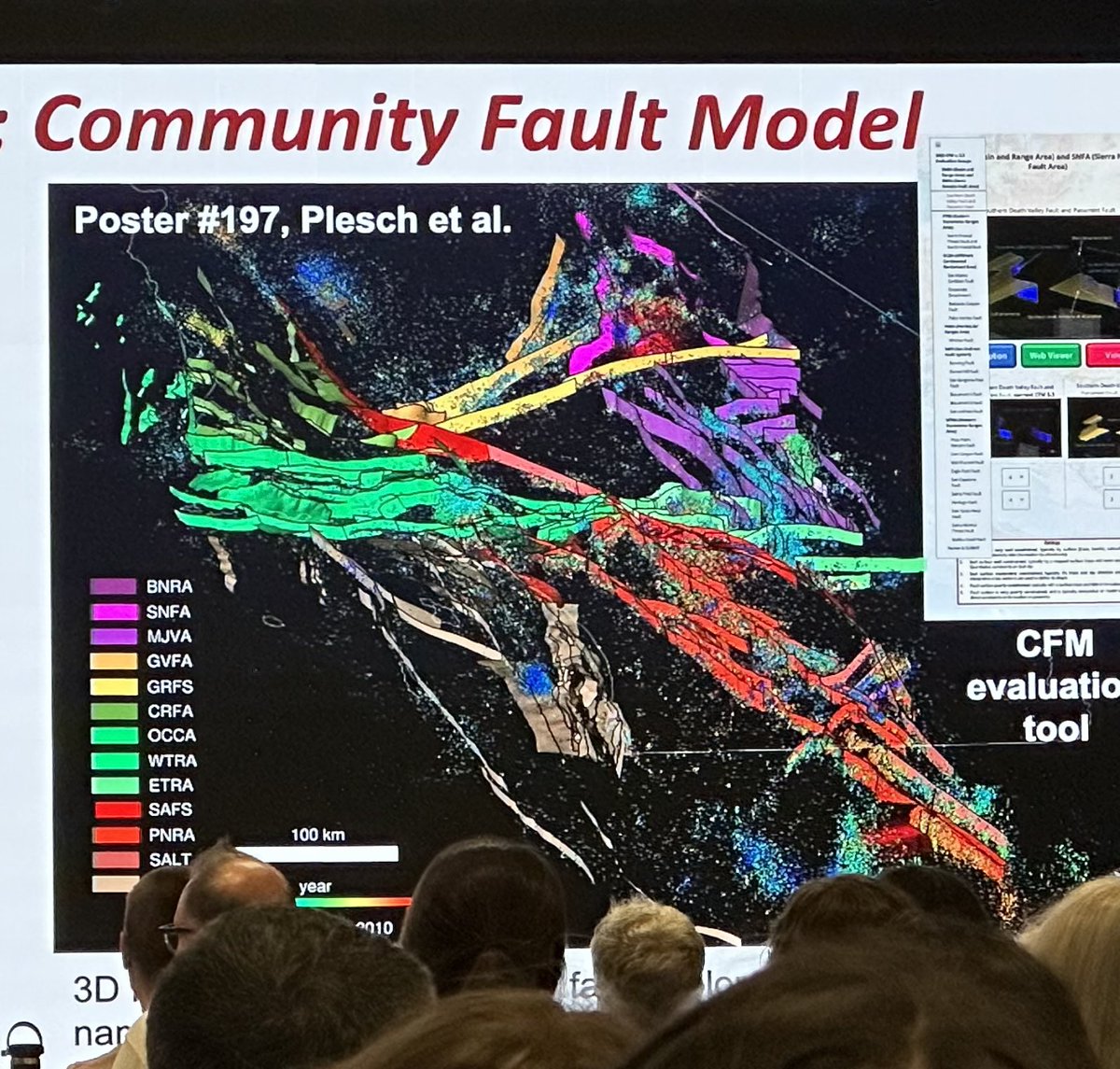 SeismoSue's tweet photo. Anatomy of an active plate boundary zone revealed by the SCEC community fault model. The closer you look the more complexity you see.
#SCEC2023 https://t.co/nlPvPIZ9XJ