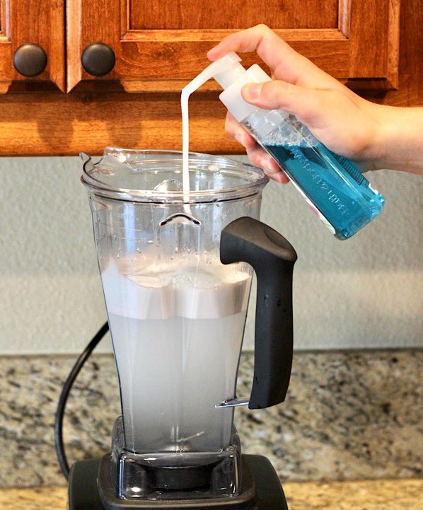This one saved me a lot of time..

The easiest way to clean a blender is by blending soap and water 💡

Just don’t use too much soap! 🌋

#lifehacks #cleaningtips