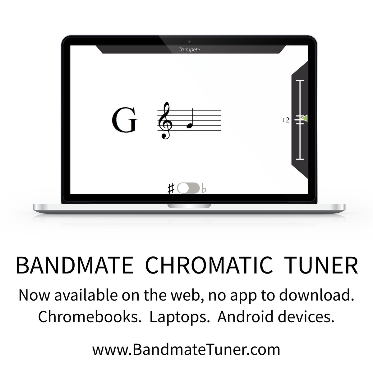 Engineered by Eric Combs, a new chapter for Bandmate Chromatic Tuner has begun.  Spread the word.  #band #orchestra #musiceducation