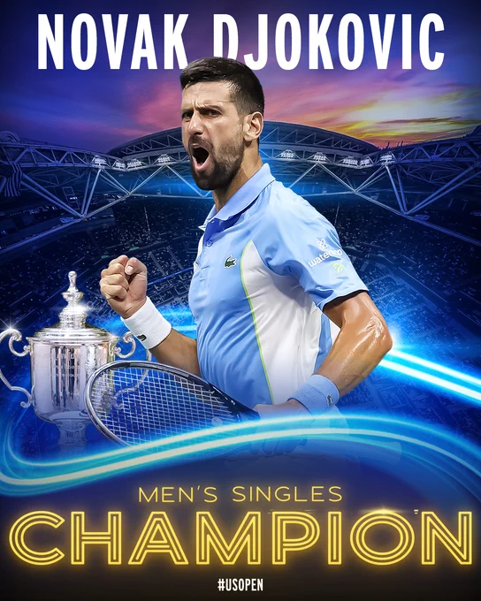 Novak Djokovic, US Open men's singles champion