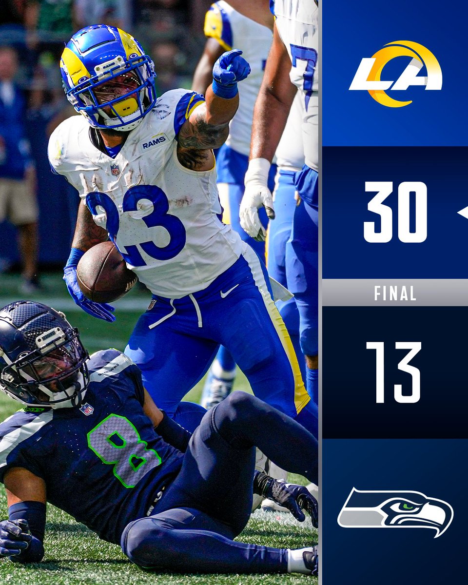 FINAL: @RamsNFL take down Seattle in Week 1! #Kickoff2023 #LARvsSEA